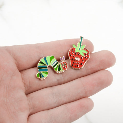 Hungry Caterpillar And Strawberry Pins